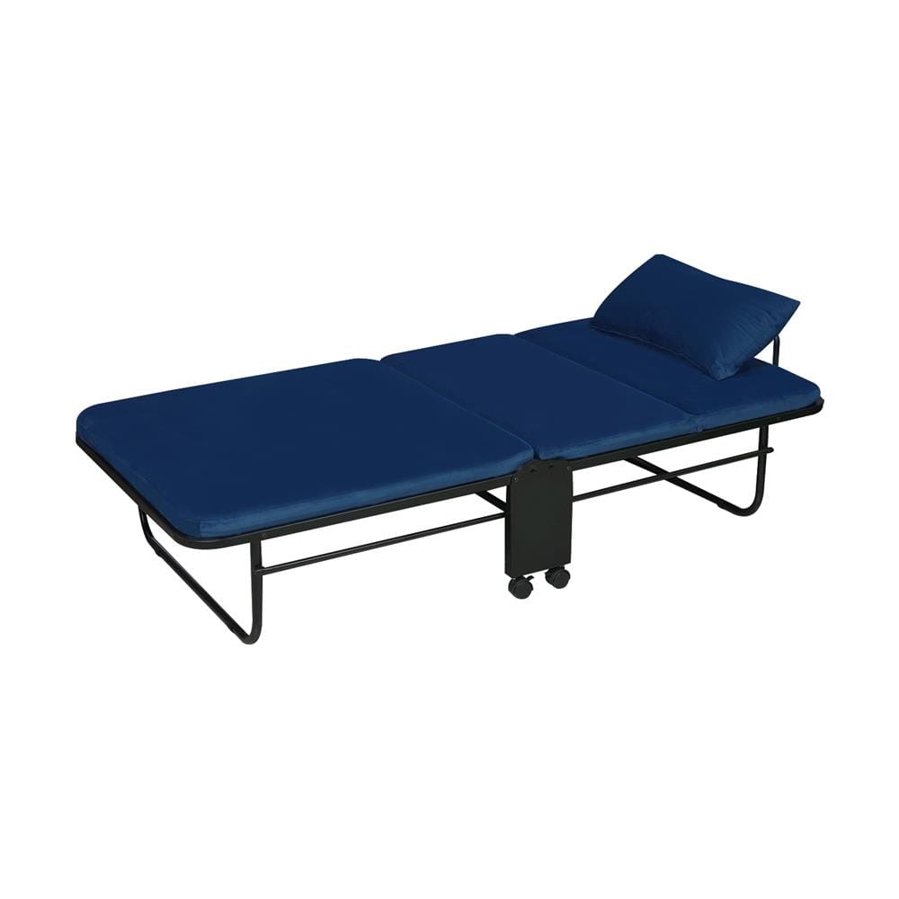 เตียงพับปรับระดับได้ HOME LIVING STYLE SKY 105X198X42 ซม. สีน้ำเงิน
