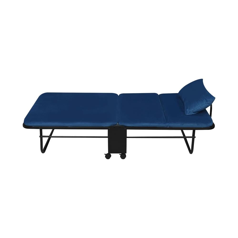 เตียงพับปรับระดับได้ HOME LIVING STYLE SKY 105X198X42 ซม. สีน้ำเงิน