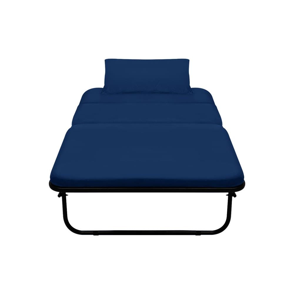 เตียงพับปรับระดับได้ HOME LIVING STYLE SKY 105X198X42 ซม. สีน้ำเงิน