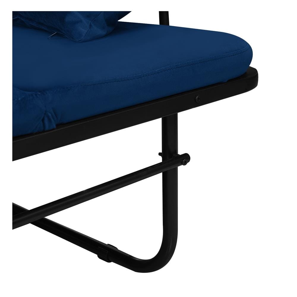 เตียงพับปรับระดับได้ HOME LIVING STYLE SKY 105X198X42 ซม. สีน้ำเงิน