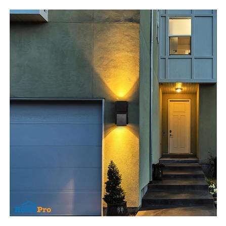 ไฟผนังภายนอก LED L&E 65-A0481 6 วัตต์ WARM WHITE สีดำ_4