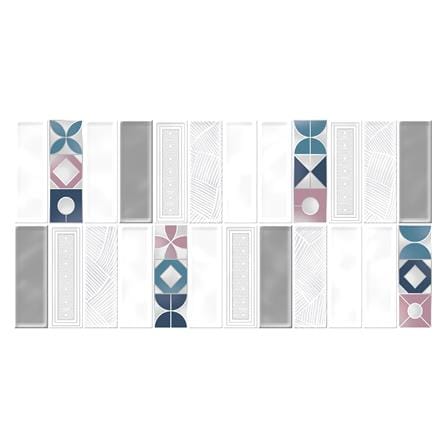 กระเบื้องผนัง 30x60 ซม. TARA ซามูเอล มัลติคัลเลอร์ 0.9M2