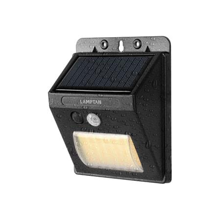 ไฟผนังภายนอก SOLAR LAMPTAN MODIFY 5 วัตต์ DAYLIGHT/WARM WHITE สีดำ_1