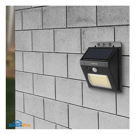 ไฟผนังภายนอก SOLAR LAMPTAN MODIFY 5 วัตต์ DAYLIGHT/WARM WHITE สีดำ_5