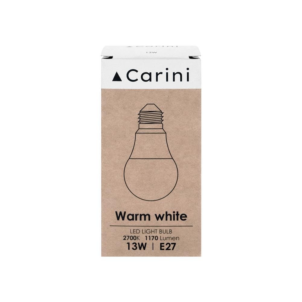 หลอด LED CARINI A65 ECOLIFE 13 วัตต์ WARM WHITE E27
