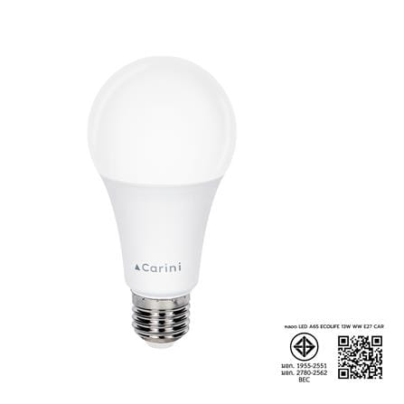 หลอด LED CARINI A65 ECOLIFE 13 วัตต์ WARM WHITE E27_6