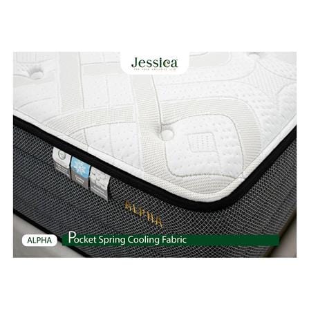 ที่นอนพ็อกเก็ตสปริง 5 ฟุต JESSICA รุ่น ALPHA พร้อมชุดเครื่องนอน 11 ชิ้น_2