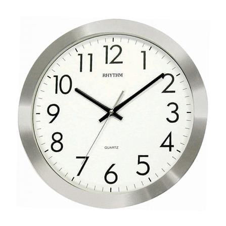 นาฬิกาแขวน RHYTHM CMG809NR19 13.5 นิ้ว สีเงิน_0