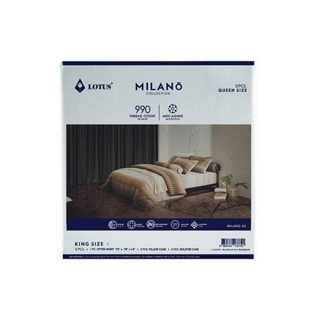ชุดผ้าปูที่นอน 6 ฟุต 5 ชิ้น LOTUS MILANO 03_6