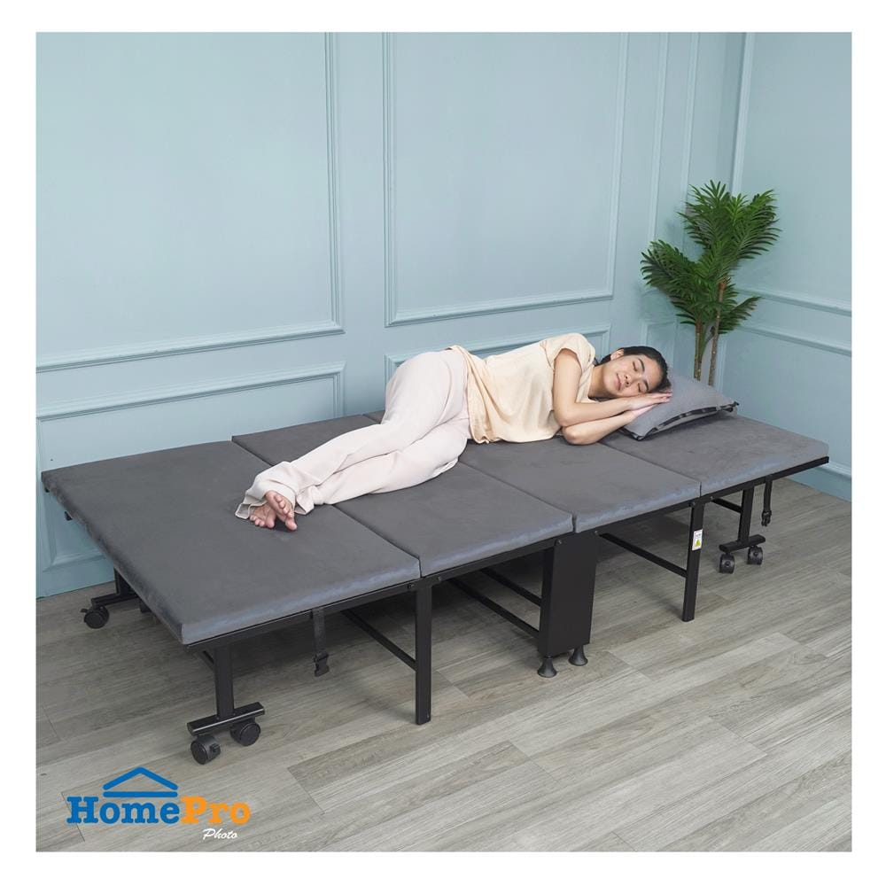 เตียงพับพร้อม TOPPER HOME LIVING STYLE STORM 105X198X42 ซม. สีเทา