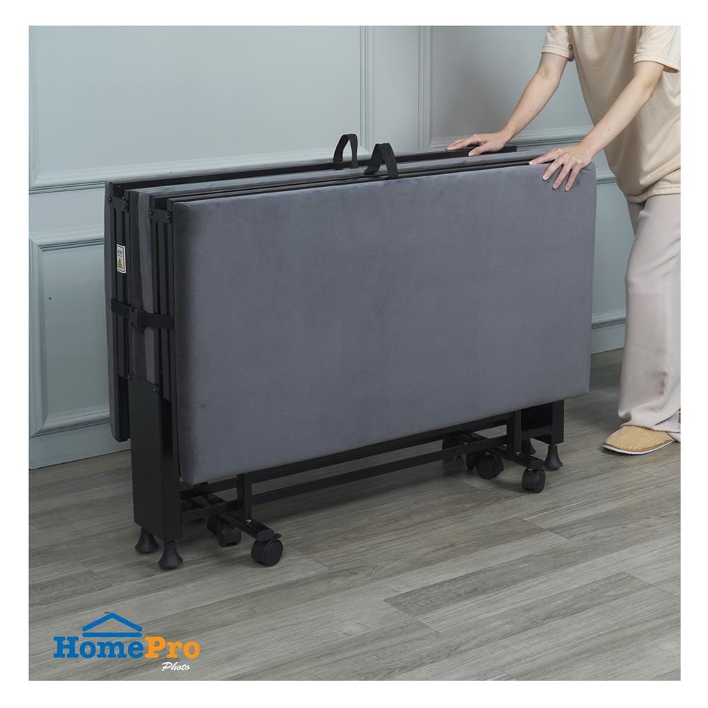 เตียงพับพร้อม TOPPER HOME LIVING STYLE STORM 105X198X42 ซม. สีเทา