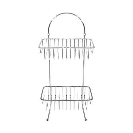 ชั้นวางของติดผนังโครเมียม 2 ชั้น ทรงเหลี่ยม ME LIVING CROMO 25x14x40 ซม._2