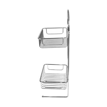 ชั้นวางของติดผนังโครเมียม 2 ชั้น ทรงเหลี่ยม ME LIVING CROMO 25x14x40 ซม._3