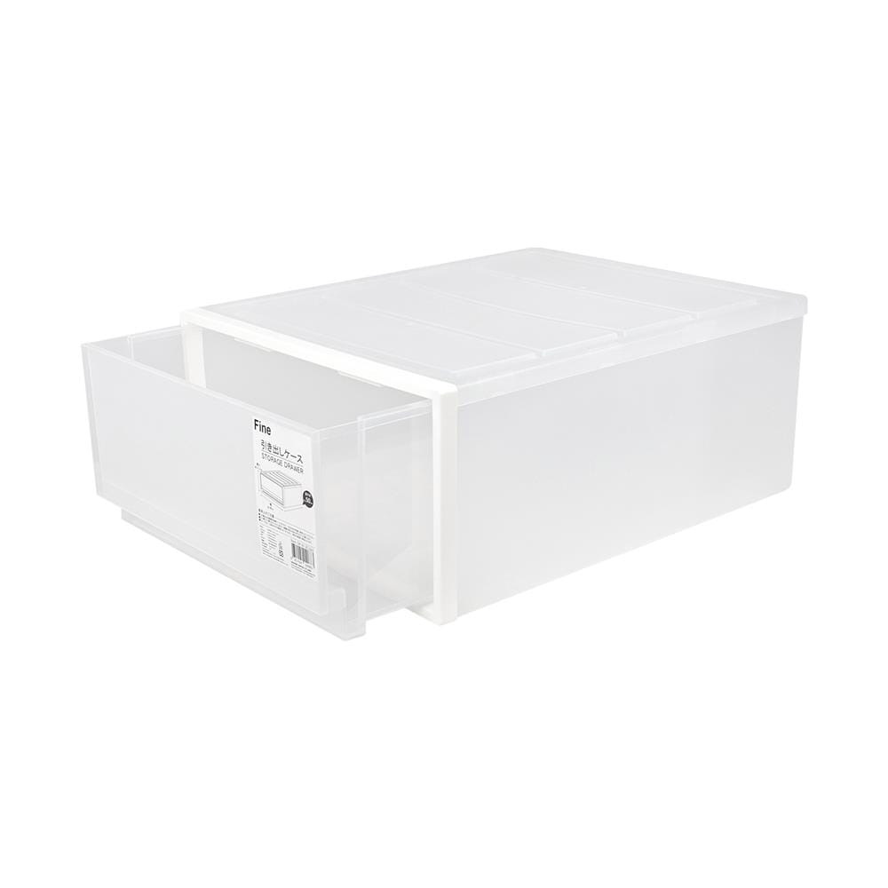 กล่องลิ้นชัก 1 ช่อง STACKO CK-91 50x40x21.2 ซม. สีขาว