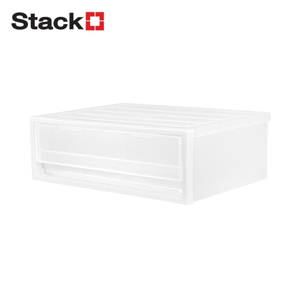 กล่องลิ้นชัก 1 ช่อง STACKO CK-11 19.5x27.5x9.5 ซม. สีขาว_1