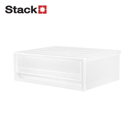 กล่องลิ้นชัก 1 ช่อง STACKO CK-11 19.5x27.5x9.5 ซม. สีขาว_0