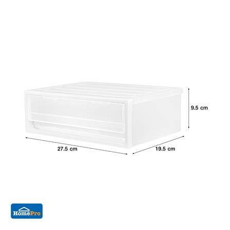กล่องลิ้นชัก 1 ช่อง STACKO CK-11 19.5x27.5x9.5 ซม. สีขาว_6