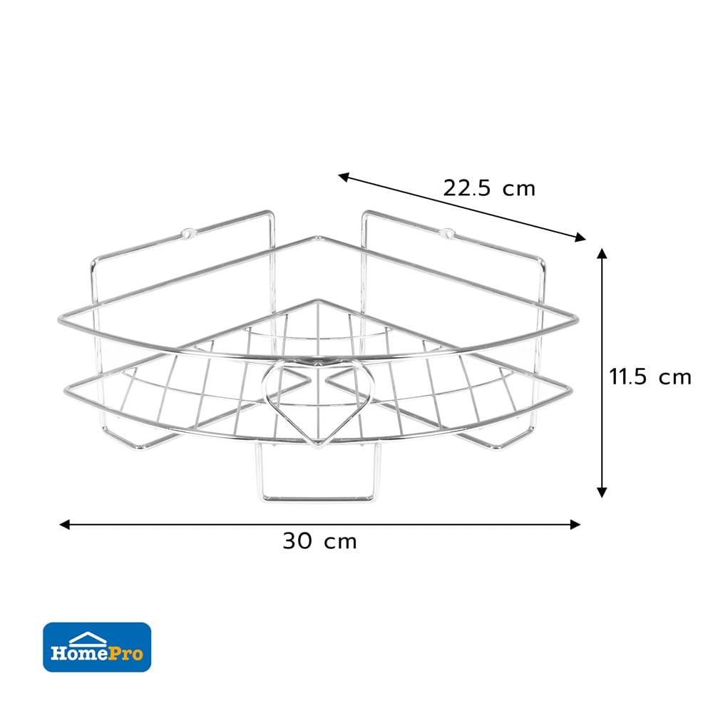 ชั้นเข้ามุมโครเมียม 1 ชั้น ME LIVING CROMO 30x22.5x11.5 ซม.