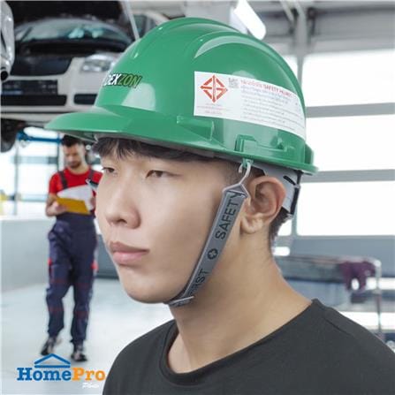 หมวกนิรภัย HDPE มาตรฐานมอก. DEXZON 2332 สีเขียว_4