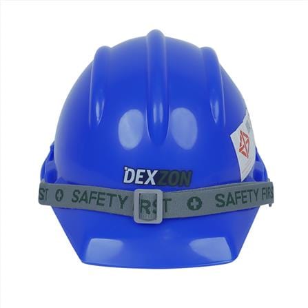 หมวกนิรภัย HDPE มาตรฐานมอก. DEXZON 2332 สีน้ำเงิน_2