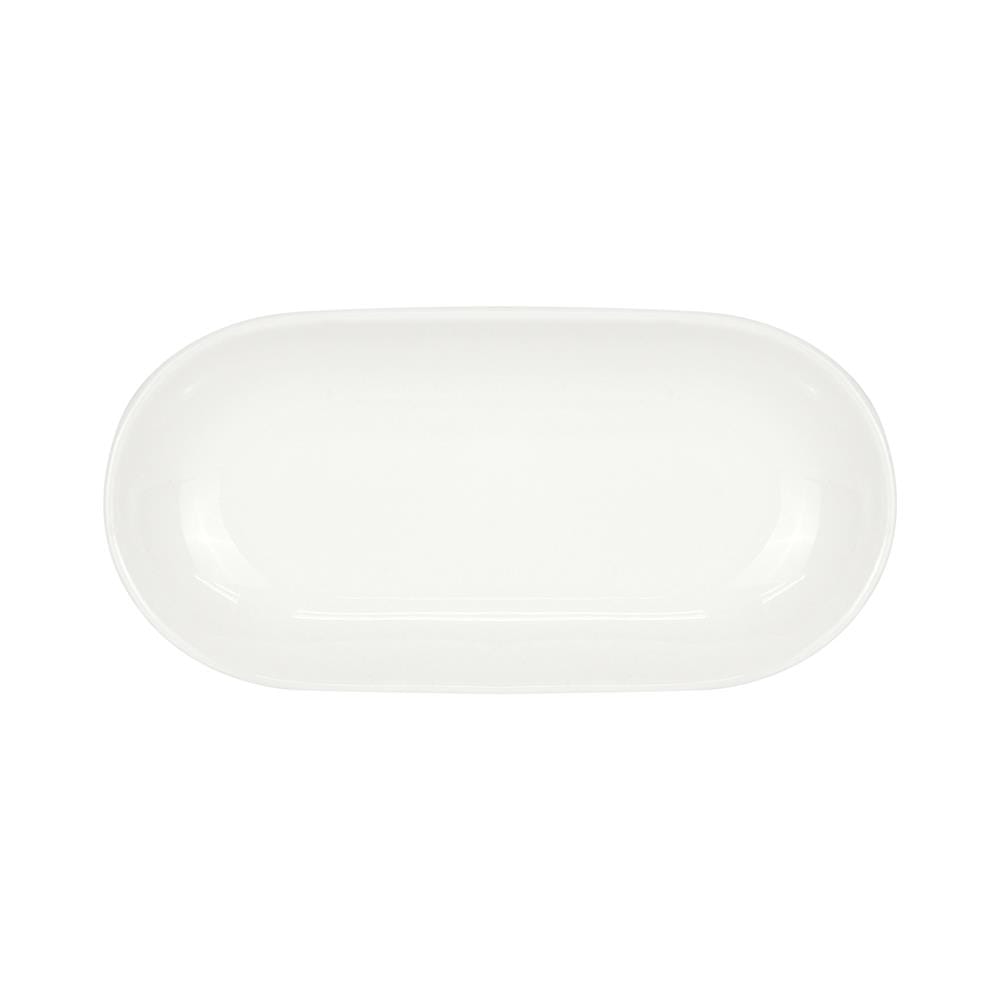 จานเหลี่ยม PORCELAIN KECH SNOW 3x6 นิ้ว