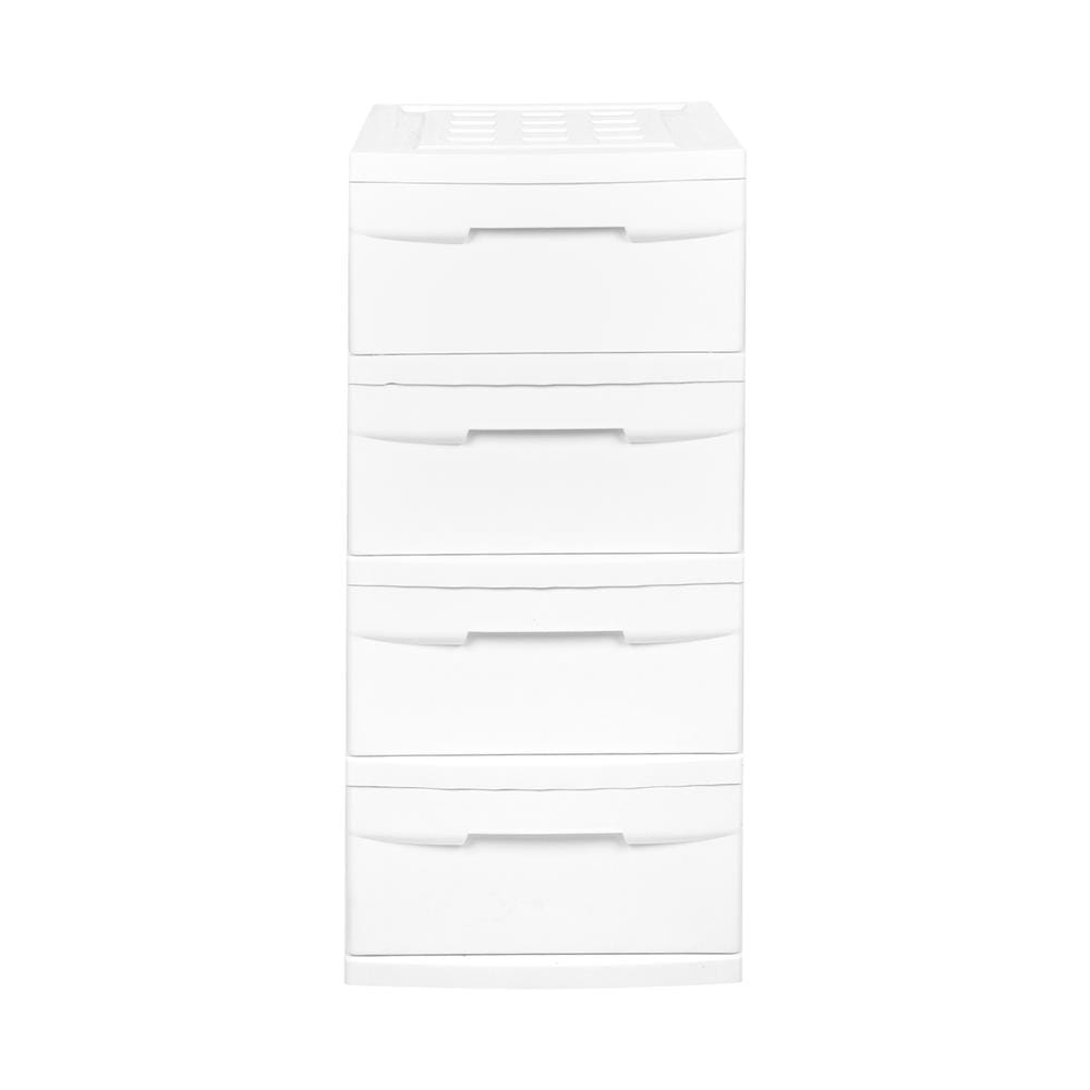 ตู้ลิ้นชัก 4 ชั้น STACKO SNOWY 45x40x84 ซม. สีขาว