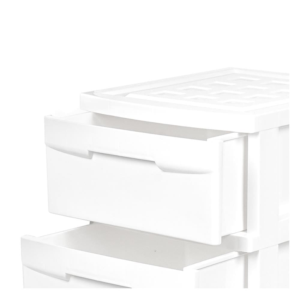 ตู้ลิ้นชัก 4 ชั้น STACKO SNOWY 45x40x84 ซม. สีขาว