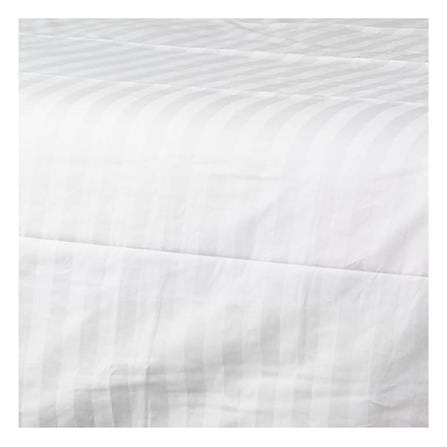 ปลอกผ้านวม SWENY HOTEL STRIPE 250T 100X90 นิ้ว สีขาว_1