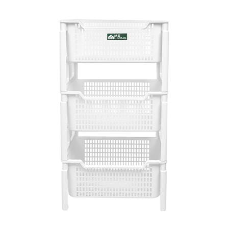 ชั้นวางของ 3 ชั้น ME LIVING SNOWY 41x51x91 ซม. สีขาว_2