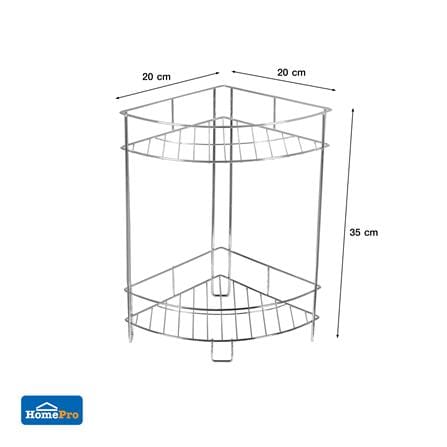 ชั้นเข้ามุมโครเมียม 2 ชั้น ME LIVING CROMO 20x20x35 ซม._5
