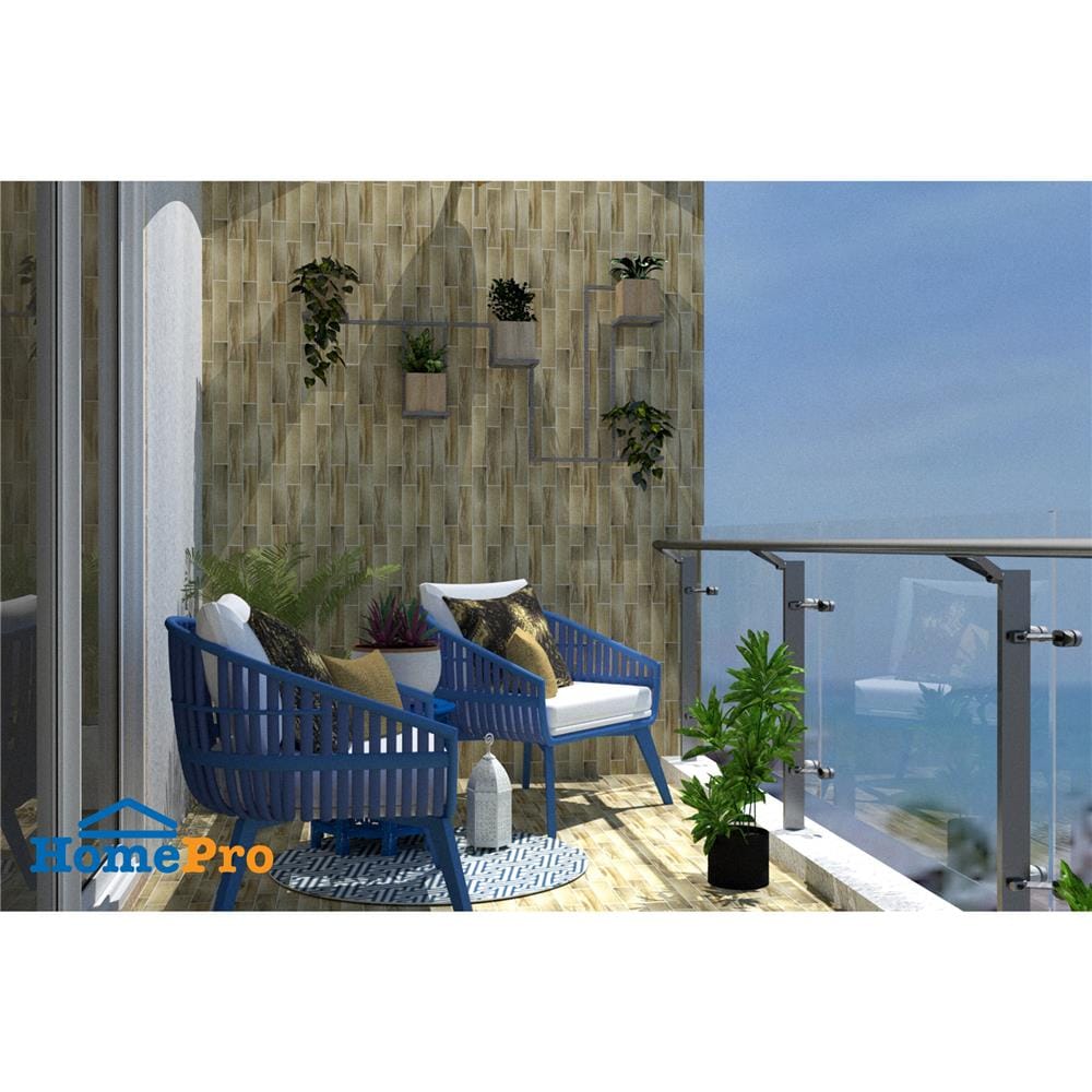 โมเสคพอร์ซเลน 29x39.6 ซม. TARA เบิร์ช บราวน์