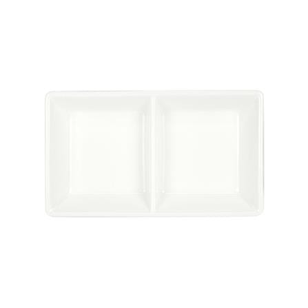 ถ้วยน้ำจิ้มเหลี่ยม PORCELAIN 2 ช่อง KECH SNOW_2