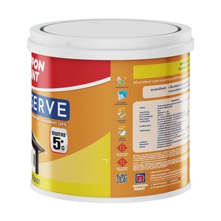 สีน้ำทาภายนอก NIPPON PAINT SUPER SERVE BASE D กึ่งเงา 1 แกลลอน_2