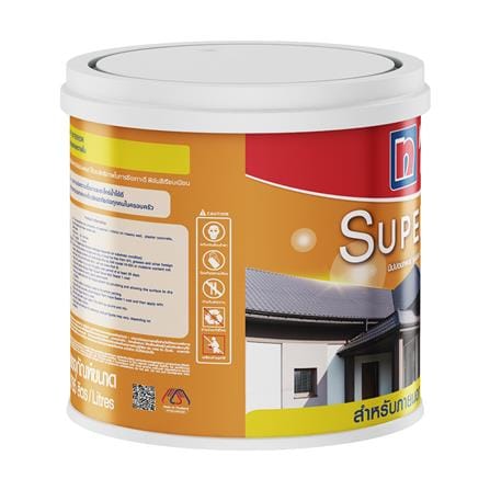 สีน้ำทาภายนอก NIPPON PAINT SUPER SERVE BASE D กึ่งเงา 1 แกลลอน_3