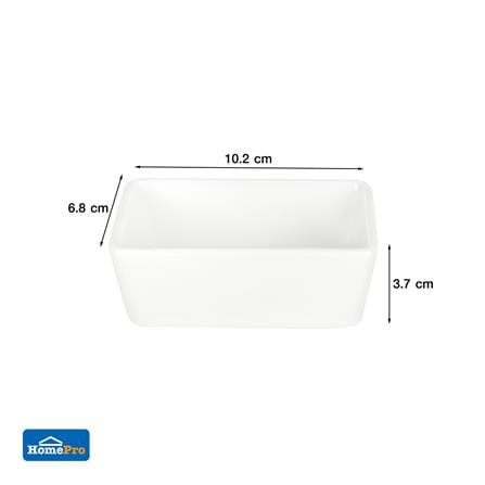 ถ้วยเหลี่ยม PORCELAIN 2.5x4 นิ้ว KECH SNOW_5