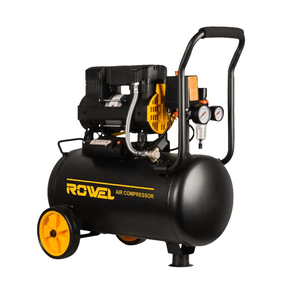 ปั๊มลม OIL FREE ROWEL RW-AC-075-24 24 ลิตร 1 แรงม้า 750 วัตต์