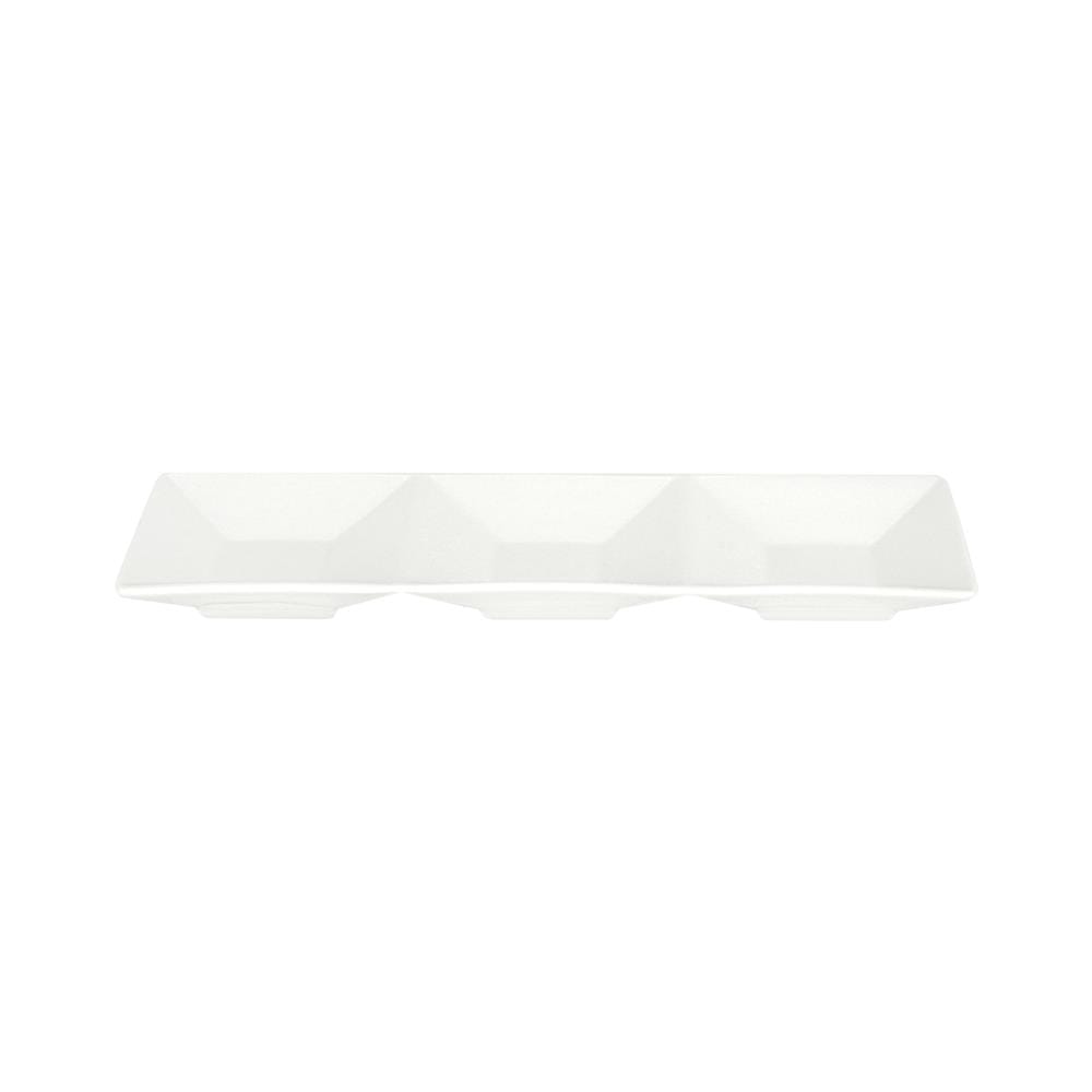 ถ้วยน้ำจิ้มเหลี่ยม PORCELAIN 3 ช่อง KECH SNOW ROOF_1