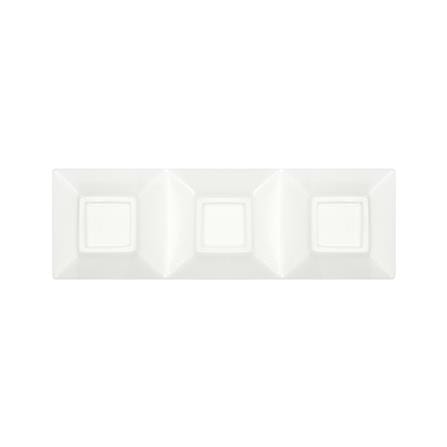 ถ้วยน้ำจิ้มเหลี่ยม PORCELAIN 3 ช่อง KECH SNOW ROOF_3