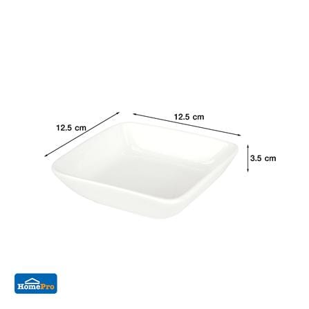 ชามเหลี่ยม PORCELAIN 5 นิ้ว KECH SNOW_5