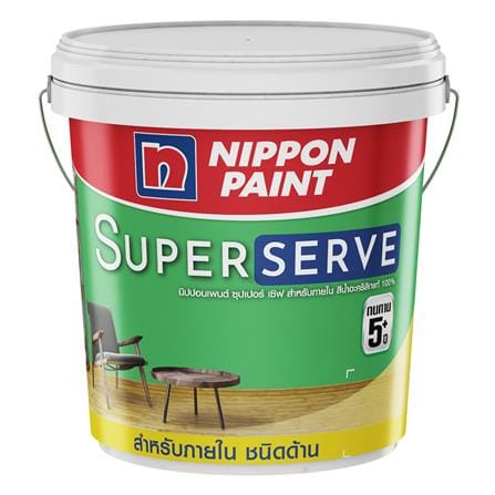 สีน้ำทาภายใน NIPPON PAINT SUPER SERVE BASE A ด้าน 2.5 แกลลอน_0