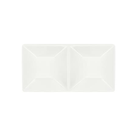 ถ้วยน้ำจิ้มเหลี่ยม PORCELAIN 2 ช่อง KECH SNOW ROOF_2