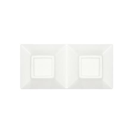 ถ้วยน้ำจิ้มเหลี่ยม PORCELAIN 2 ช่อง KECH SNOW ROOF_3