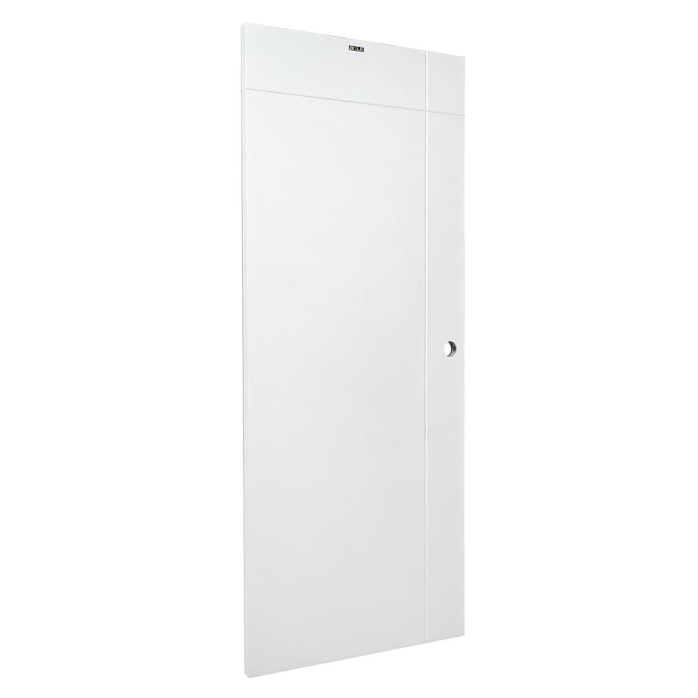 ประตูภายนอก UPVC AZLE PZV6 80X200 ซม. สีขาว เจาะลูกบิด
