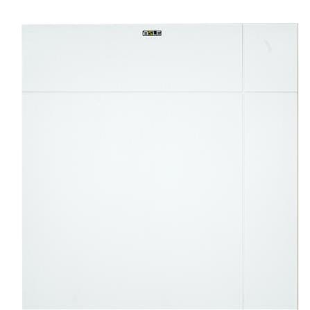 ประตูภายนอก UPVC AZLE PZV6 80X200 ซม. สีขาว เจาะลูกบิด_2