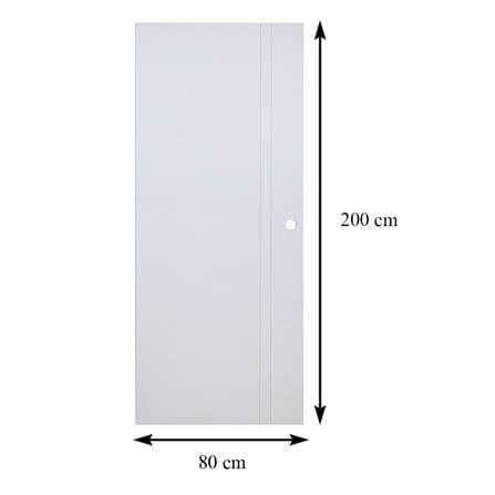 ประตูภายนอก UPVC AZLE PZV3 80X200 ซม. สีขาว เจาะลูกบิด_5
