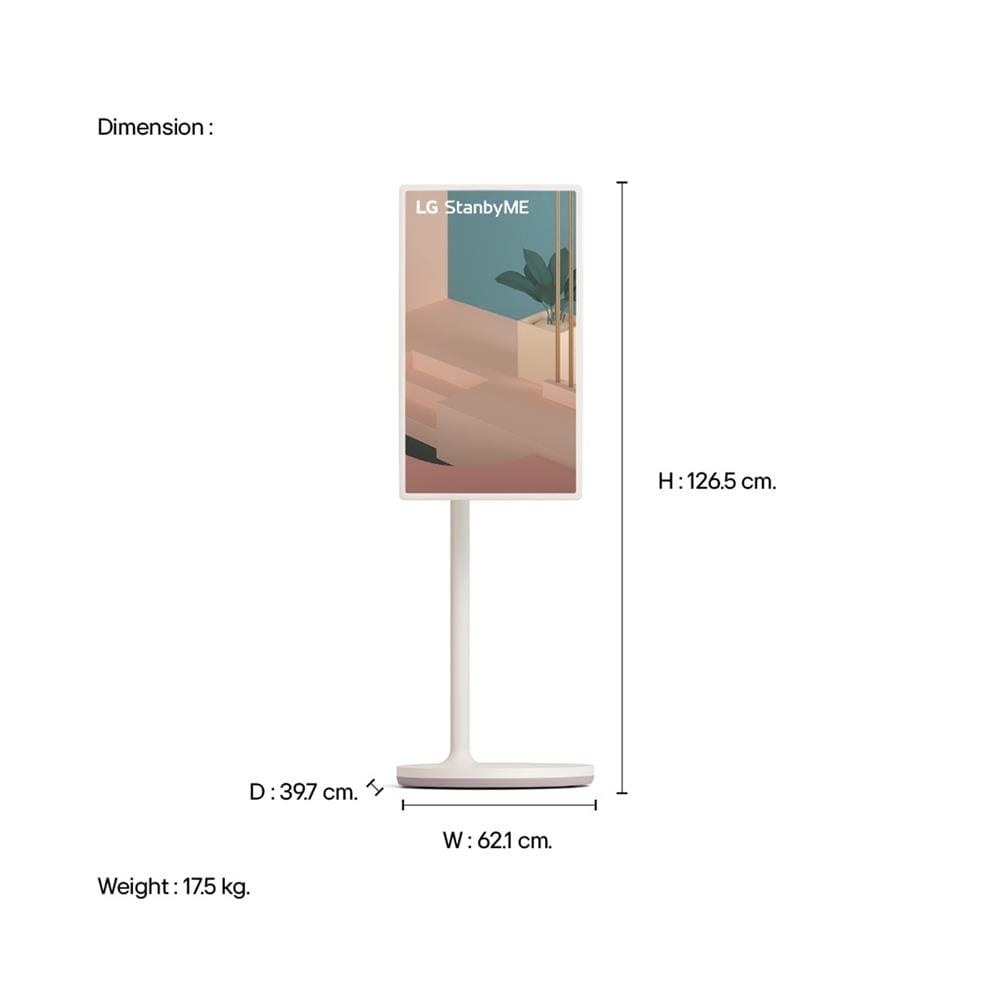 ทีวีแอลอีดี 27 นิ้ว LG (FULL HD, LED) STAND BY ME 27ART10AKPL.ATM