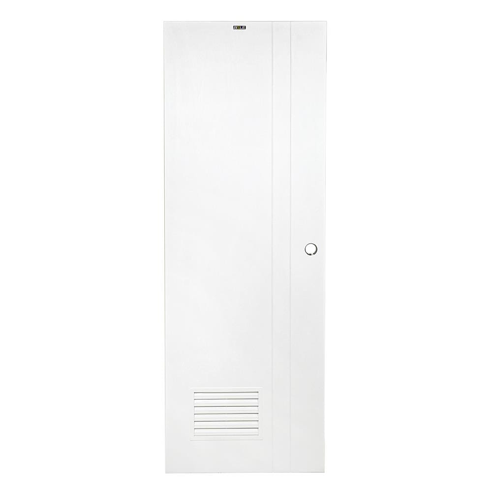 ประตูห้องน้ำ UPVC AZLE PZLV3 70X200 ซม. สีขาว เจาะลูกบิด