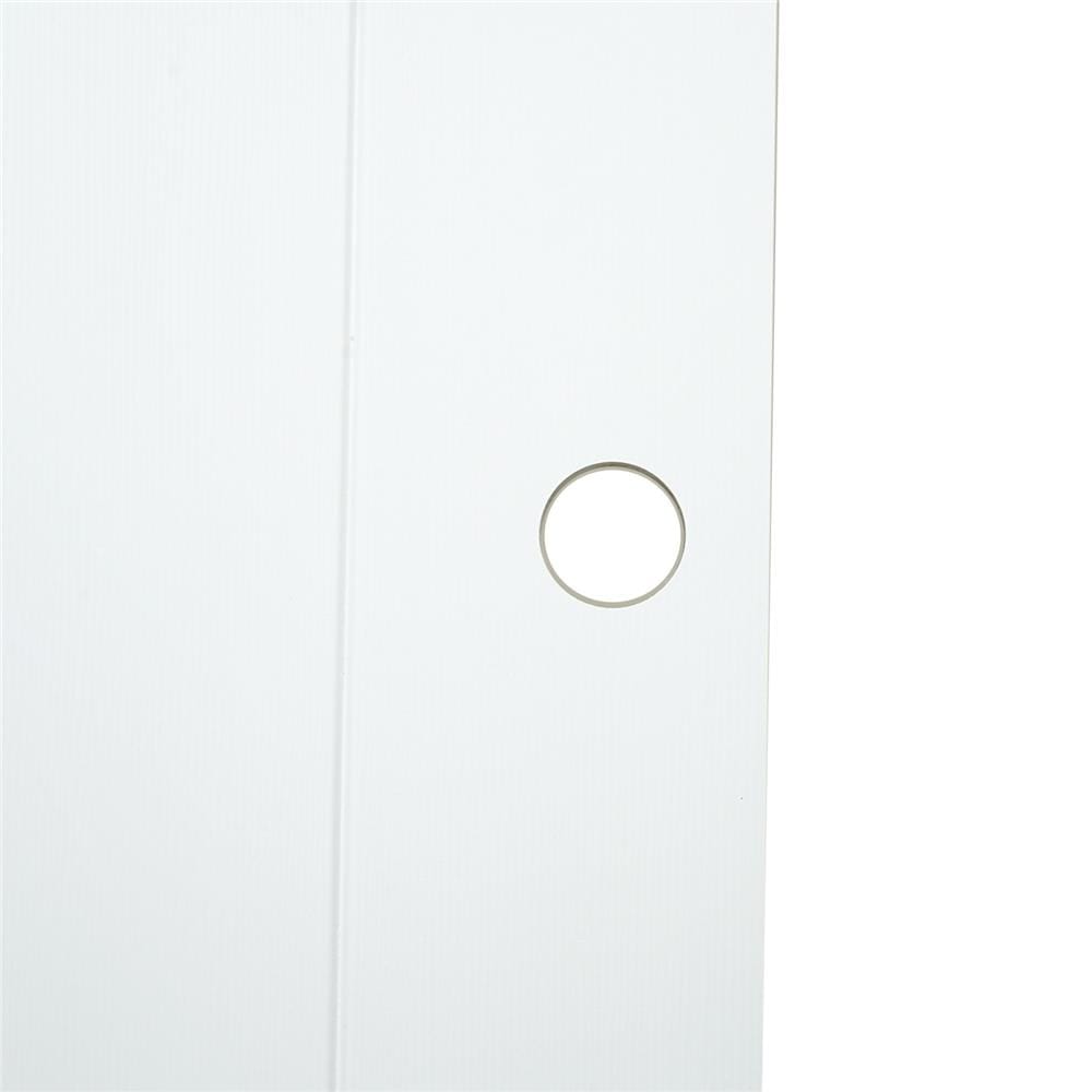 ประตูห้องน้ำ UPVC AZLE PZLV6 70X200 ซม. สีขาว เจาะลูกบิด