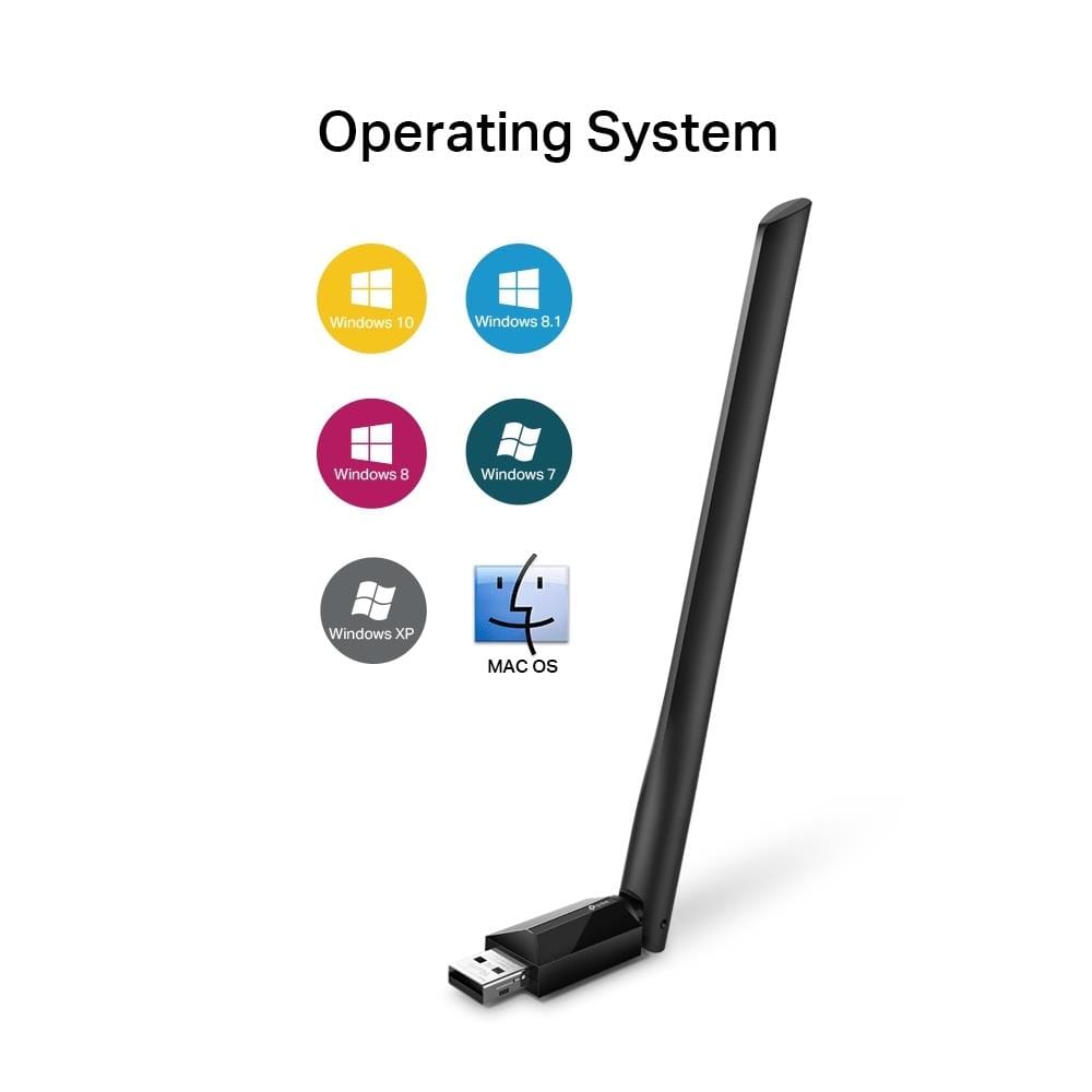 อุปกรณ์รับสัญญาณ Wi-Fi TP-LINK AC600 HIGH GAIN DUAL BAND USB