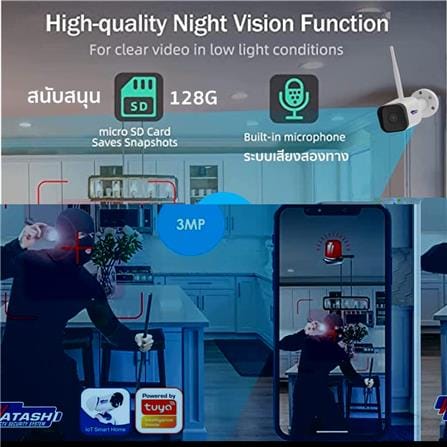 กล้องวงจรปิดภายนอก WATASHI WIOT1031 3 ล้านพิกเซล_7